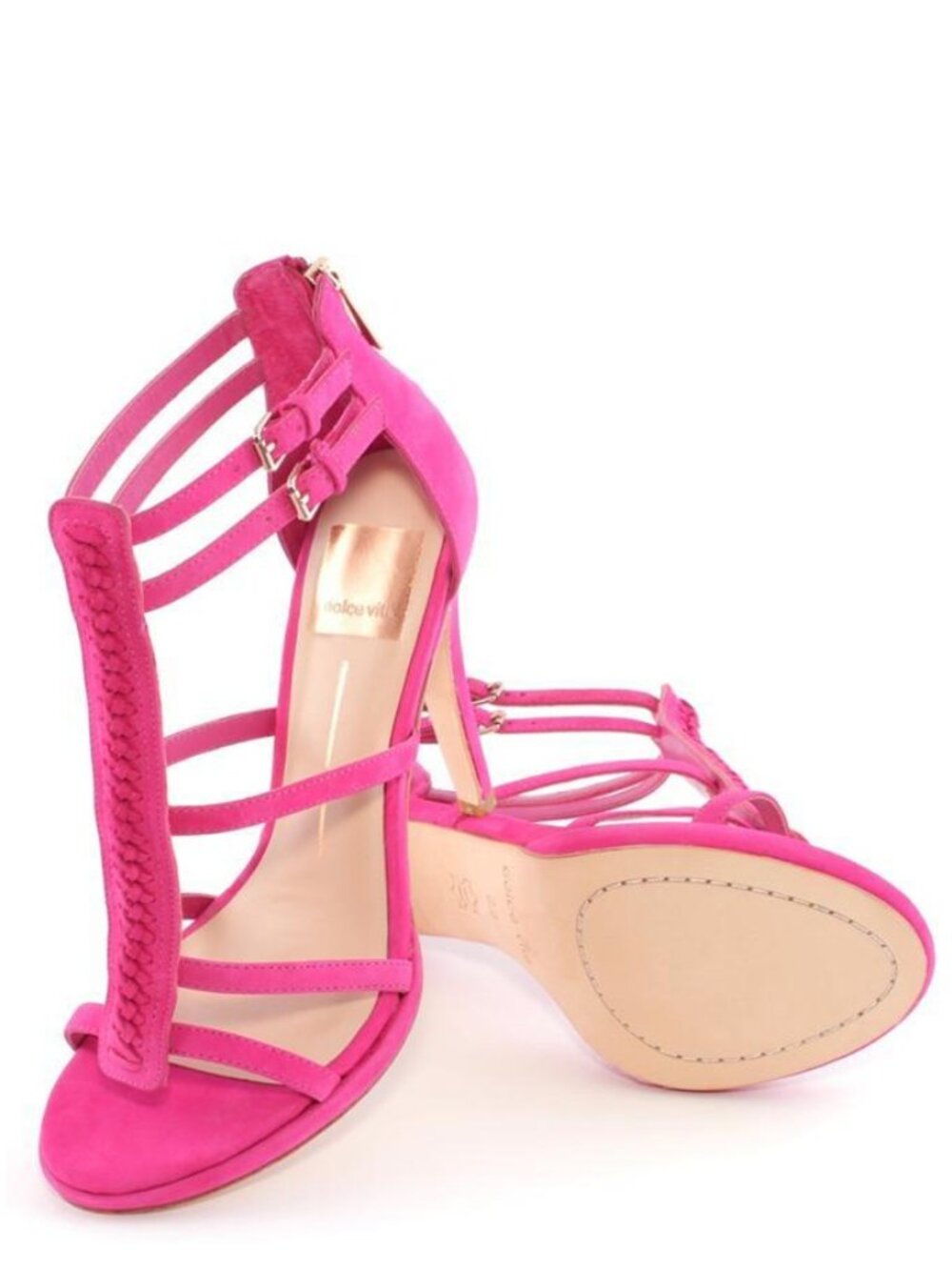 Dolce Vita Camila Orchid Pink Nubuck Strappy High Heel Sandal